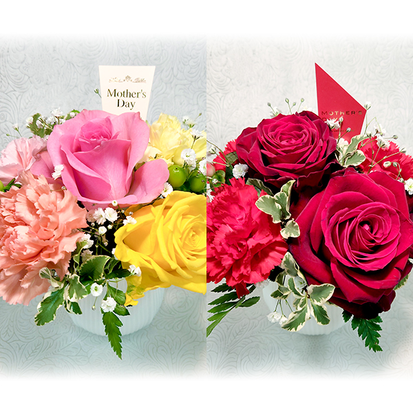 陶器フラワーアレンジメントMサイズ